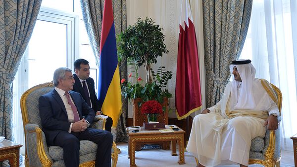 ПРЕЗИДЕНТ СЕРЖ САРГСЯН С ОФИЦИАЛЬНЫМ ВИЗИТОМ ОТПРАВИЛСЯ В ГОСУДАРСТВО КАТАР - Sputnik Արմենիա