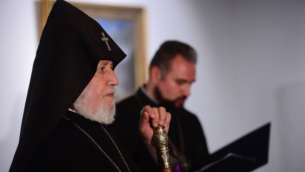 Верховный патриарх и Католикос всех армян Гарегин II прибыл в Москву - Sputnik Արմենիա