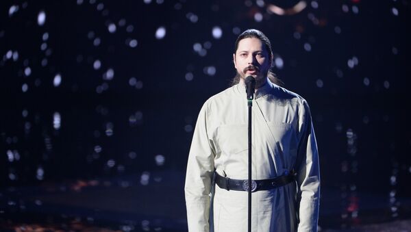 Участник музыкального проекта Голос иеромонах Фотий - Sputnik Армения