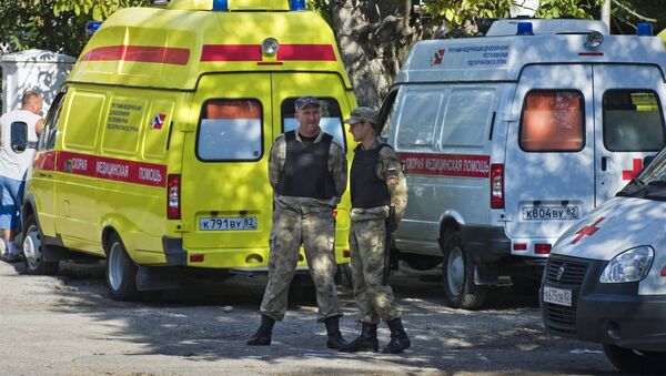 Нападение на станцию скорой помощи в Симферополе - Sputnik Армения