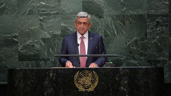 выступление президента Армении Сержа Саргсяна на Генассамблее ООН - Sputnik Армения