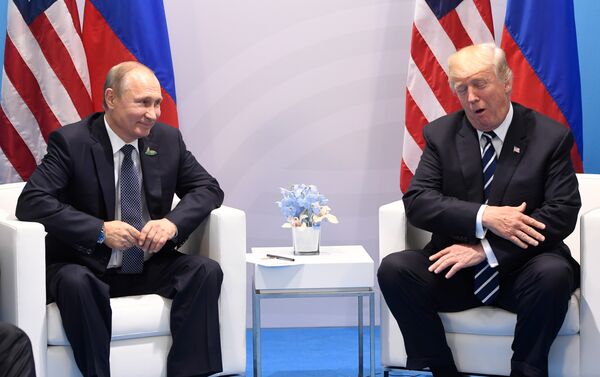 Президенты России и США Владимир Путин и Дональд Трамп Президенты России и США Владимир Путин и Дональд Трамп - Sputnik Армения