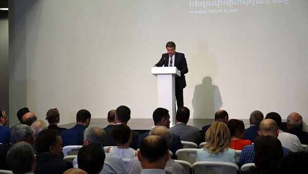 Կարեն Կարապետյանը ելույթ ունեցավ «Հայաստանի դերը 4-րդ արդյունաբերական հեղաշրջման մեջ» զեկույցի շնորհանդեսին - Sputnik Արմենիա