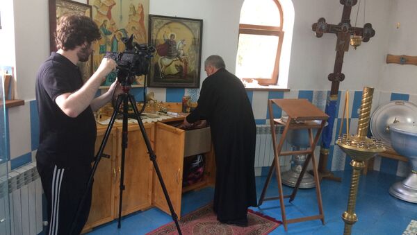 Съемки в Южной Осетии видеоматериалов о контактах алан и армян в эпоху раннего христианства - Sputnik Армения