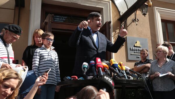 Пресс-конференция Михаила Саакашвили во Львове - Sputnik Армения