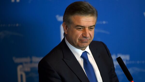 Премьер министр РА Карен Карапетян на форуме Армения-Диаспора - Sputnik Արմենիա