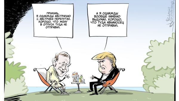 Карикатура. Буш и Трамп - Sputnik Армения