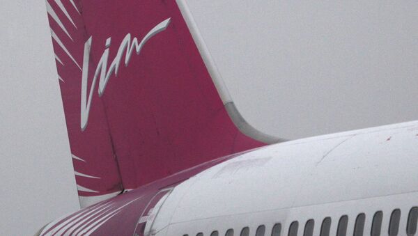 Название авиакомпании Vim-avia на хвостовой части самолета - Sputnik Армения
