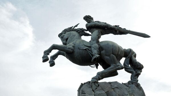 Памятник Давиду Сасунскому в Ереване - Sputnik Արմենիա