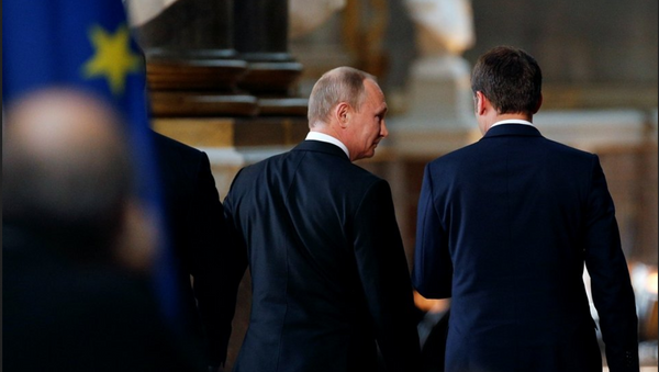 Путин и Макрон - Sputnik Արմենիա