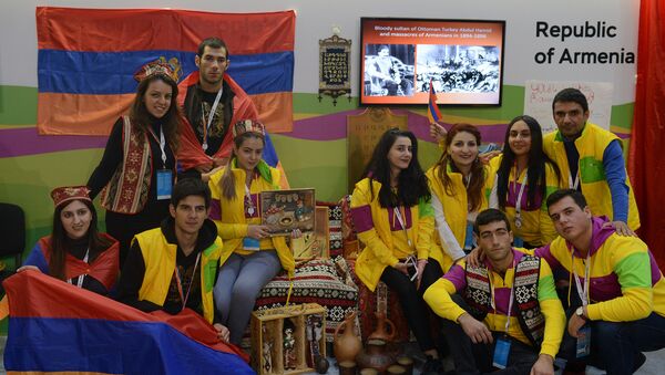 Стенд Армении на Всемирном фестивале молодежи - Sputnik Армения