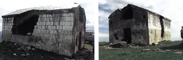 Армянская часовня Пандалион (Пандаванк) в карабахском селе Азат (ныне Ени зод) Армянская часовня Пандалион (Пандаванк) в карабахском селе Азат (ныне Ени зод) - Sputnik Արմենիա