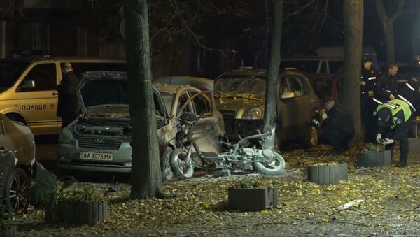 Последствия взрыва в центре Киева, в результате которого погибло 2 человека - Sputnik Армения