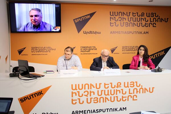Арман Навасардян Карен Веранян Александ Цинкер Арман Навасардян Карен Веранян Александ Цинкер - Sputnik Армения