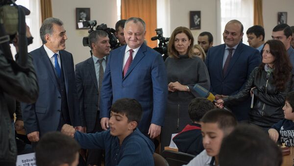 Визит президента Молдовы Игорь Додона в Армению: день 2 - Sputnik Արմենիա