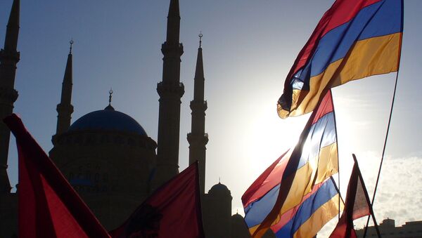 Флаги Армении в Ливане - Sputnik Армения