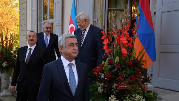 После встречи президентов РА Сержа Саргсяна и АР Ильхама Алиева. Женева, Швейцария - Sputnik Արմենիա