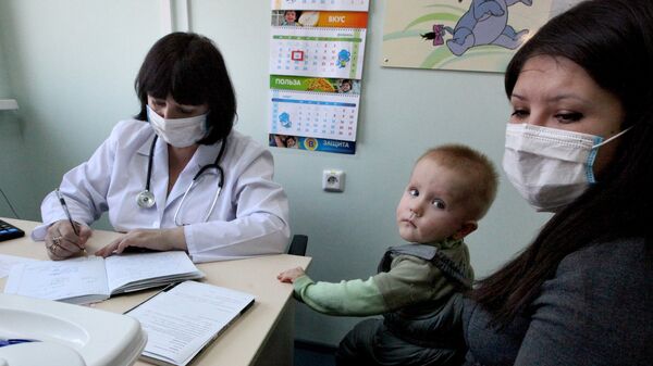 Работа детской поликлиники во Владивостоке в период эпидемии гриппа - Sputnik Արմենիա