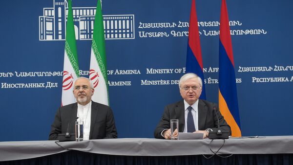 Встреча глав МИД Армении и Ирана Эдварда Налбандяна и Мохаммада-Джавада Зарифа - Sputnik Արմենիա