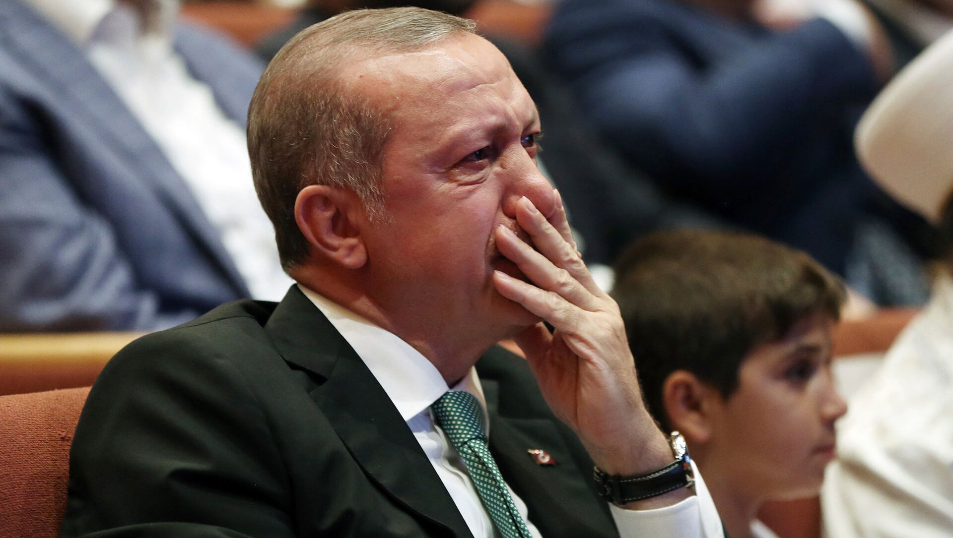 Президент Турции Реджеп Тайип Эрдоган во время встречи со сторонниками. Стамбул, Турция - Sputnik Армения, 1920, 29.05.2021