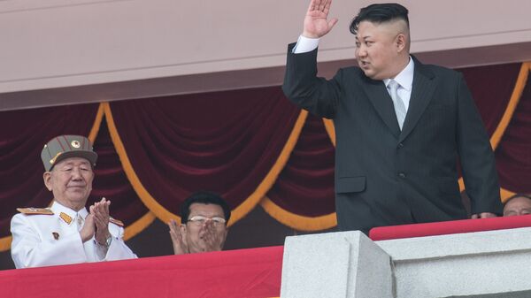 Праздничные мероприятия, посвященные 105-й годовщине со дня рождения Ким Ир Сена, в КНДР - Sputnik Արմենիա