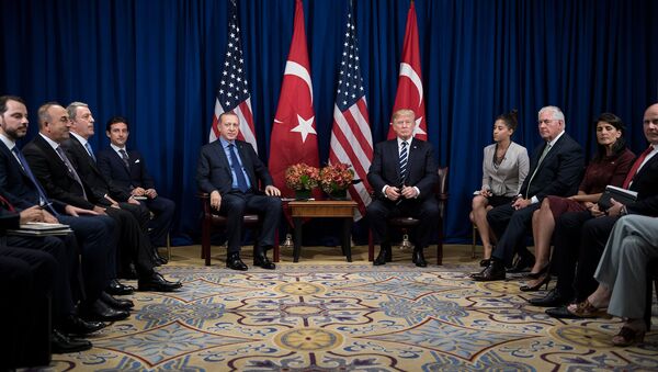 Встреча президентов Турции Р.Эрдогана и США Д.Трампа во время 72-ой Генеральной Ассамблеи ООН /21 сентября 2017/. Нью Йорк, США - Sputnik Արմենիա