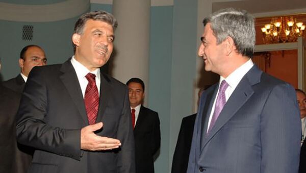 Встреча Президентов Армении Сержа Саргсяна и Турции Абдуллаха Гюля - Sputnik Армения