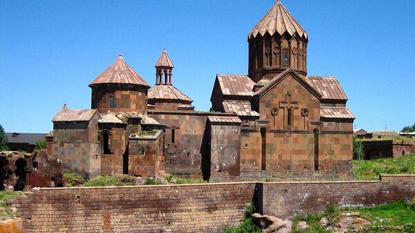 Монастырь Аричаванк. Село Арич, Ширак, Армения - Sputnik Армения